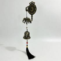 Sino de Porta Elefantes 40cm Decoração e Harmonização Feng Shui Sino de Porta Elefantes 40cm Decoração e Harmonização Feng Shui
