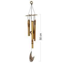 Sino De Vento 5 Tubos De Bambu Natural 50Cm 33007