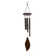 Sino dos Ventos aluminio Móbile mensageiro 5 tubos 40 cm Sino dos Ventos aluminio Móbile mensageiro 5 tubos 40 cm