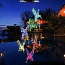 Sino Dos Ventos Beija Flor Lâmpada Energia Solar