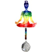 Sino dos Ventos Mensageiro 7 Chakras Meditação Cristal Feng Shui