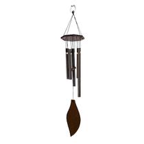 Sino dos Ventos mensageiro aluminio Móbile 5 tubos 53 cm