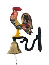 Sino Galo Parede Bronze Base Alumínio Fazenda Sítios Granjas Sino Galo Parede Bronze Base Alumínio Fazenda Sítios Granjas