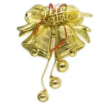 Sino Laço 27cm Enfeite Natalino Pendurar Bolas Guizo Natal