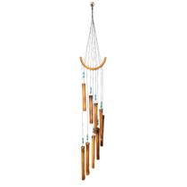 Sino Mensageiro dos Ventos em Bambu - Harpa Dupla - Divine Moda Indiana