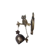 Sino Metal de Parede Coruja 11cm Metal