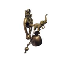 Sino Metal de Parede Elefante 11cm Metal