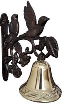 Sino Parede Metal E Bronze Passarinhos Voando Decorações Sino Parede Metal E Bronze Passarinhos Voando Decorações
