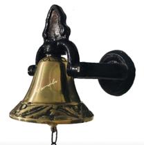 sino parede teto mesa metal bronze três posições