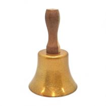 Sino Sineta de Mão Dourado Para Umbanda e Candomblé 11 cm Sino Sineta de Mão Dourado Para Umbanda e Candomblé 11 cm