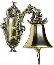 Sino Tipo Parede Campainha Em Bronze Maciço Ótimo Som Sitio