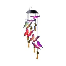 Sinos De Vento Borboleta Que Mudam De Cor Com Energia Solar 6LED Decoração De Jardim Externa