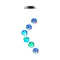 Sinos De Vento De Hortênsia Alimentados Por Energia Solar Com 6 LEDs RGB, Lâmpada Externa À Prova Sinos De Vento De Hortênsia Alimentados Por Energia Solar Com 6 LEDs RGB, Lâmpada Externa À Prova