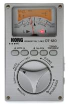 Sintonizador orquestral Korg OT-120 tipo medidor cromático com estojo