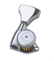 Sintonizadores de bloqueio Hipshot Grip-Lock 6 Inline Chrome 21 mm