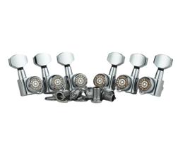 Sintonizadores de travamento de guitarra Eddaray 1:18 Gear Ratio Chrome