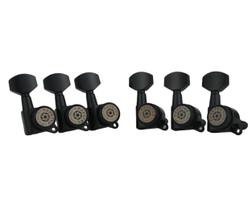 Sintonizadores de travamento de guitarra Eddaray E-107SP 1:18 Gear Ratio Black