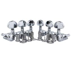 Sintonizadores de travamento de guitarra Guyker 1:21 High End Roto-Grip Chrome