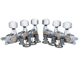 Sintonizadores de travamento de guitarra Guyker, proporção 1:21 de 6 unidades para LP SG Chrome