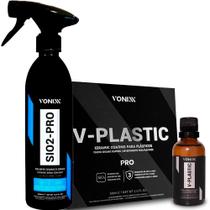 Sio2 Pro 500ml + V-plastic 50ml Vitrificador Plástico Vonixx