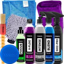 Sio2 Pro Selante Cerâmico Spray Blend Cera Automotiva Intense Renovador de Plásticos V floc Shampoo Concentrado Focus Removedor de Chuva Acida
