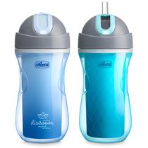 Sippy Cup Chicco, isolado de parede dupla, 270 mL, 12 meses ou mais, 2 unidades