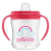 Sippy Cup Dr. Brown's Transition Soft Spout 180 ml rosa 6 m ou mais Sippy Cup Dr. Brown's Transition Soft Spout 180 ml rosa 6 m ou mais