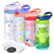 Sippy Cup Mocaru Sublimation Kids 350ml em aço inoxidável