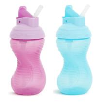 Sippy Cup Munchkin Mighty Grip Flip Straw 300 ml roxo/azul