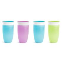 Sippy Cup Munchkin Miracle 360 Toddler 300 ml, pacote com 2 unidades azul/roxo e verde/azul Sippy Cup Munchkin Miracle 360 Toddler 300 ml, pacote com 2 unidades azul/roxo e verde/azul