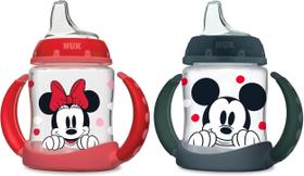 Sippy Cup NUK Learner 150 ml ou mais com pacote Disney Mickey Minnie com 2 unidades