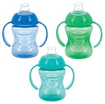 Sippy Cups Nuby Two Handle No Spill Toddler, 240 ml, pacote com 3 Sippy Cups Nuby Two Handle No Spill Toddler, 240 ml, pacote com 3