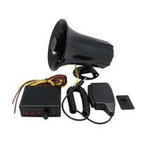 Sirene 100W Profissional Com Ppt 3 Tons Com Regulador De Som