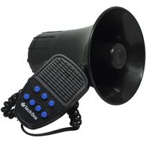 Sirene 12V Tech One 7 Tons Microfone Megafone Buzina Policia Militar Tipo Rontan Bombeiro Carro Moto Sirene 12V Tech One 7 Tons Microfone Megafone Buzina Policia Militar Tipo Rontan Bombeiro Carro Moto