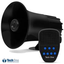 Sirene Automotiva 7 Tons com Microfone - Tech One
