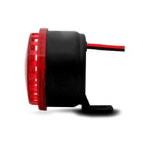 Sirene de ré piezo com led vermelho 12v - TECHONE