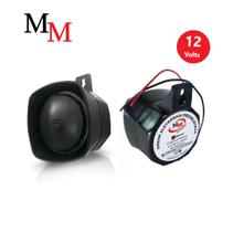 Sirene Eletrônica Piezoelétrica 12v Para Alarme 1 Som - Mm - MM Eletrônica