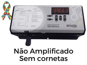 Sirene Musical Tok Escola Ideal Para Crianças Tdah E Down - Cinza