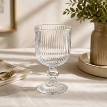 Sirva com Elegância e Impressione Seus Convidados: Conjunto 6 Taças de Vidro Versalhes 260ml para Água, Suco e Drinks