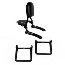 Sissy Bar Ajustável E Afastador Alforge Kawasaki Vulcan 650