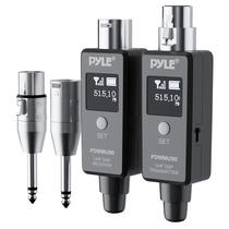 Sistema adaptador XLR sem fio Pyle Multifuncional UHF Cinza Escuro