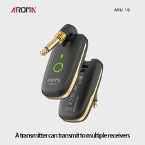 Sistema Aroma ARU10 Receptor e Transmissor UHF para Guitarra e Baixo 7 Canais Sem Fio