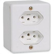 Sistema Box Ilumi 2 Tomadas 2 Polos+Terra 20A. Branco - 63121 Sistema Box Ilumi 2 Tomadas 2 Polos+Terra 20A. Branco - 63121