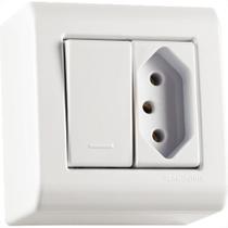 Sistema Box Tramontina Lizflex 1 Simples+Tomada 2P+T. 20A -57304/020 Sistema Box Tramontina Lizflex 1 Simples+Tomada 2P+T. 20A -57304/020