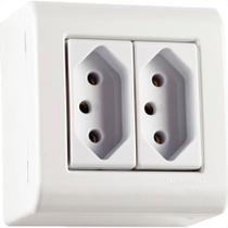 Sistema Box Tramontina Lizflex 2 Tomadas 2P+T. 20A. - 57304/025 Sistema Box Tramontina Lizflex 2 Tomadas 2P+T. 20A. - 57304/025