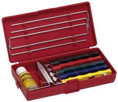 Sistema de afiação Lansky Deluxe 5-Stone para facas