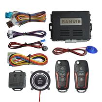 Sistema de alarme de segurança de entrada sem chave de carro + acionador de partida remoto do motor BANVIE Sistema de alarme de segurança de entrada sem chave de carro + acionador de partida remoto do motor BANVIE