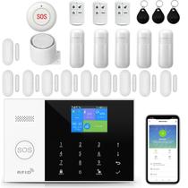 Sistema de alarme doméstico sem fio YBJ PG-105-F com controle de aplicativos