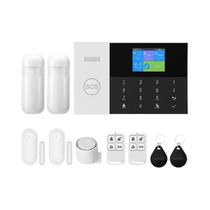 Sistema De Alarme Inteligente WIFI GSM Com APP Tuya Smart Life Para Proteção Residencial Sem Fio Com