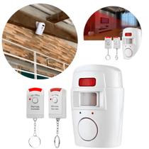 Sistema de Alarme Sem Fio com Sensor e 2 Controles Remotos